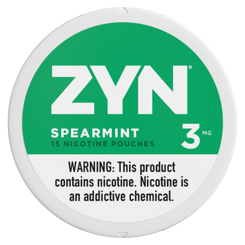 ZYN Nicotine Pouches Spearmint 3mg Tin