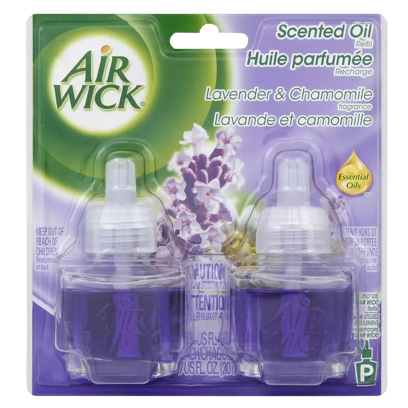Air Wick Scented Oil Twin Refill Lavender & Chamomile 1.34oz, 2ct