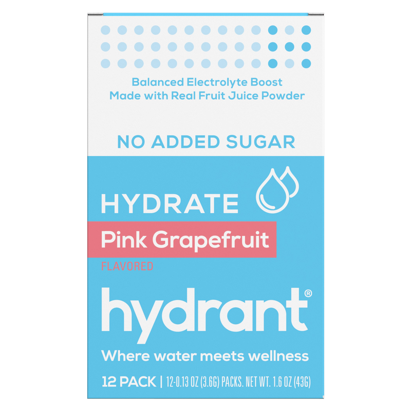 Hydrant No Sugar Added Grapefruit Hydration Mix 0.12oz 12ct