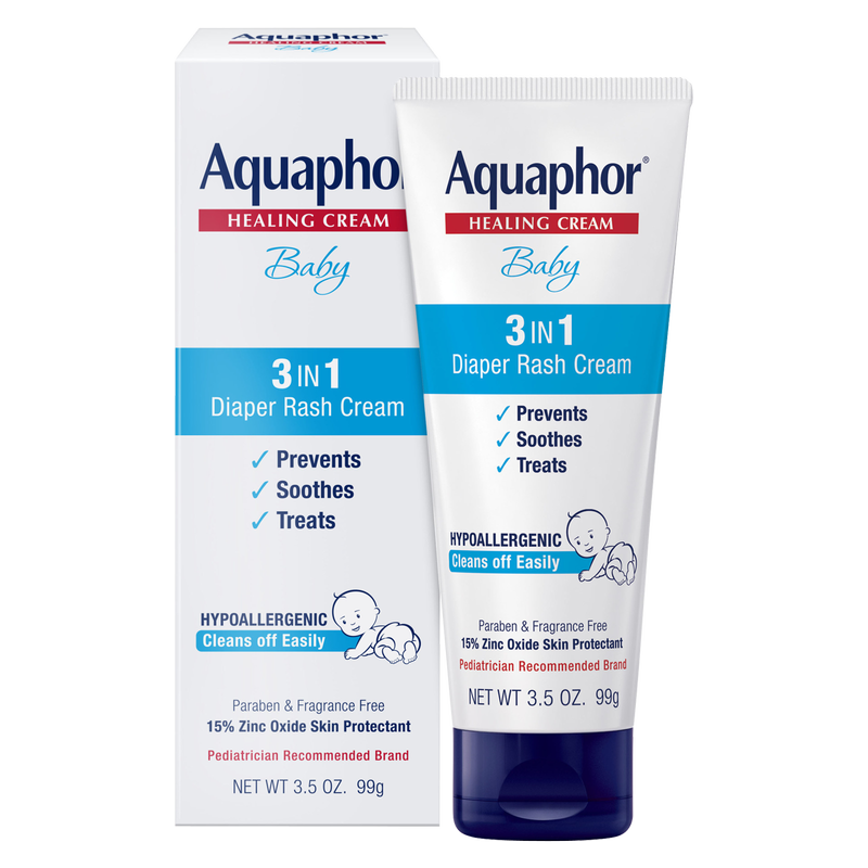 Aquaphor Baby 3-in-1 Diaper Rash Cream 3.5oz
