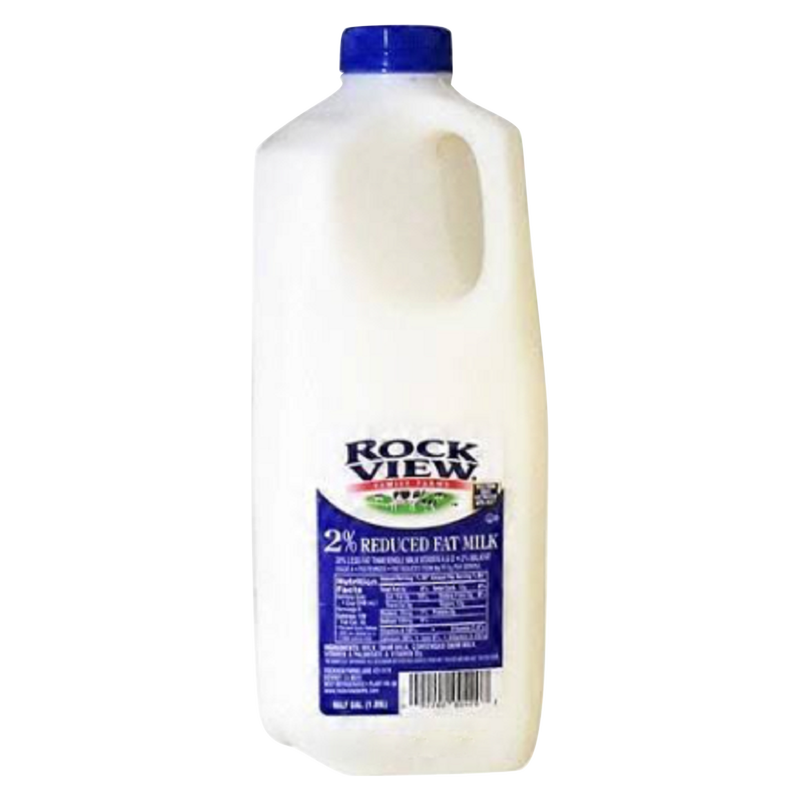 Rockview 2% Reduced Fat Milk - 1/2 gallon