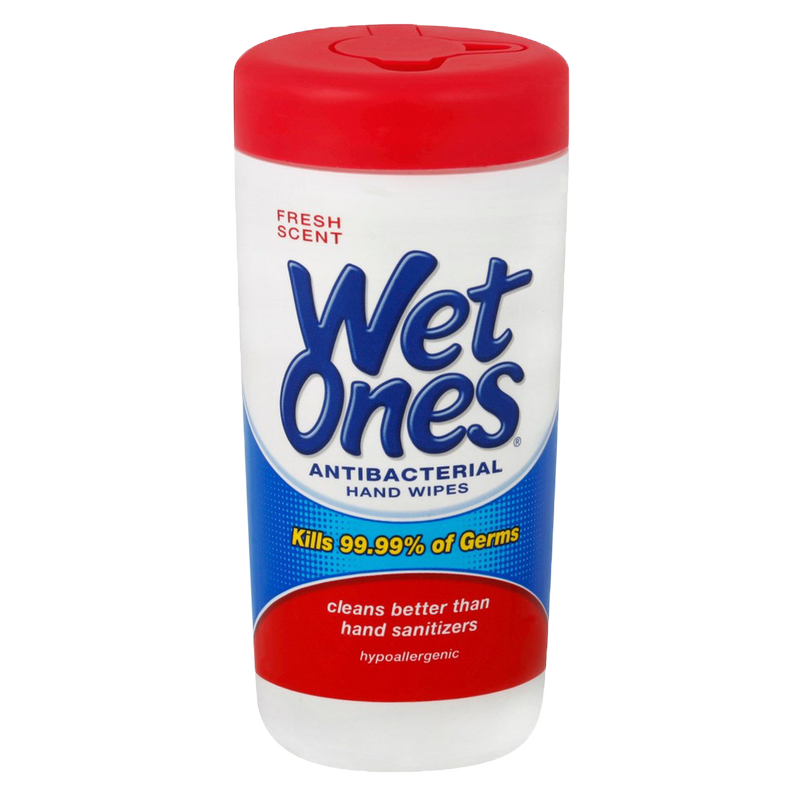 Wet Ones Antibacterial Hand Wipes Fresh 40ct