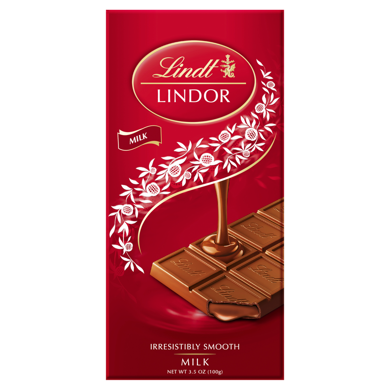 Lindt Lindor Milk Chocolate Bar, 100g