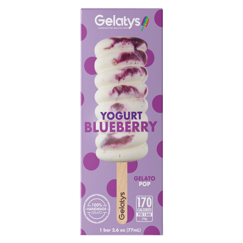 Gelatys Yogurt Blueberry Pop 2.6oz Bar