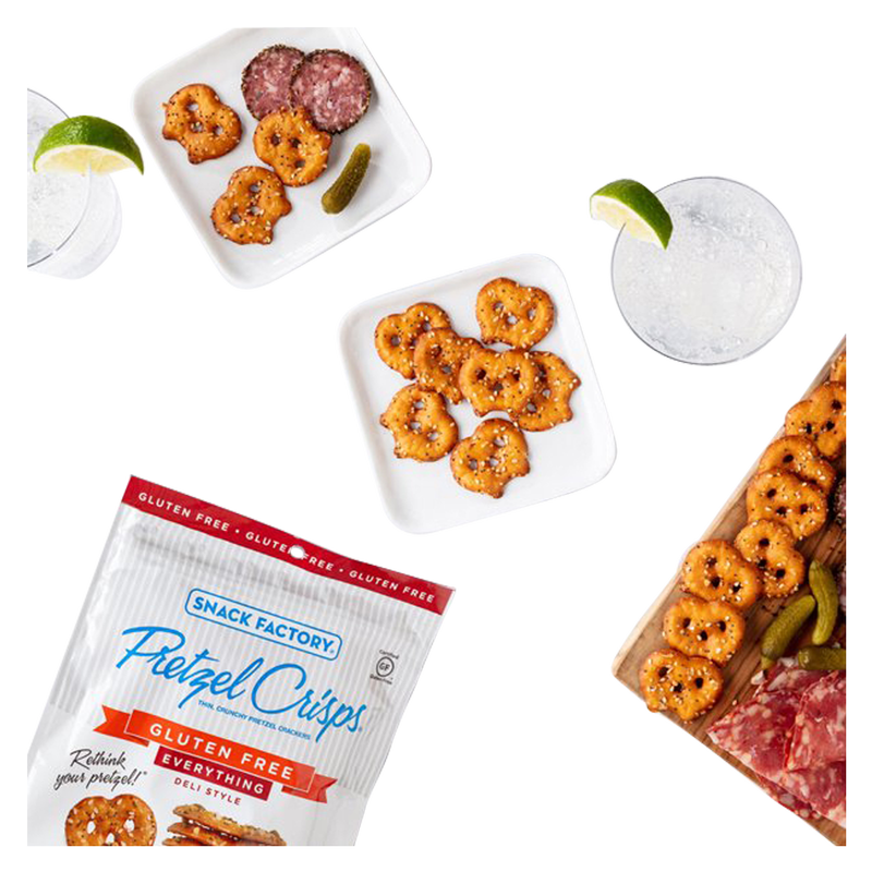 Pretzel Crisps Gluten Free Everything Pretzel Crackers 5oz Snacks