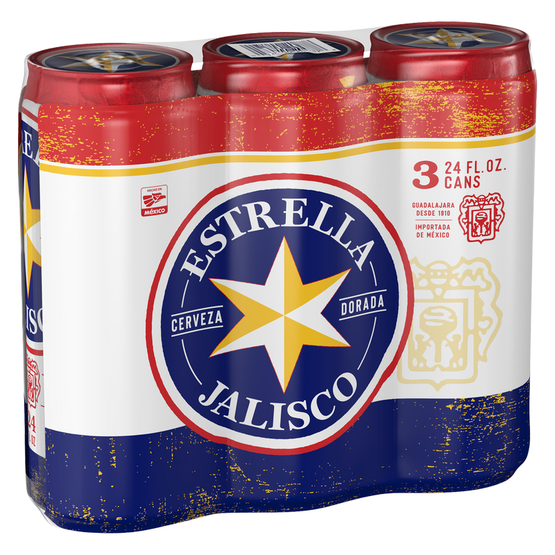 Estrella Jalisco 3pk 24oz Can Alcohol fast delivery by App or Online
