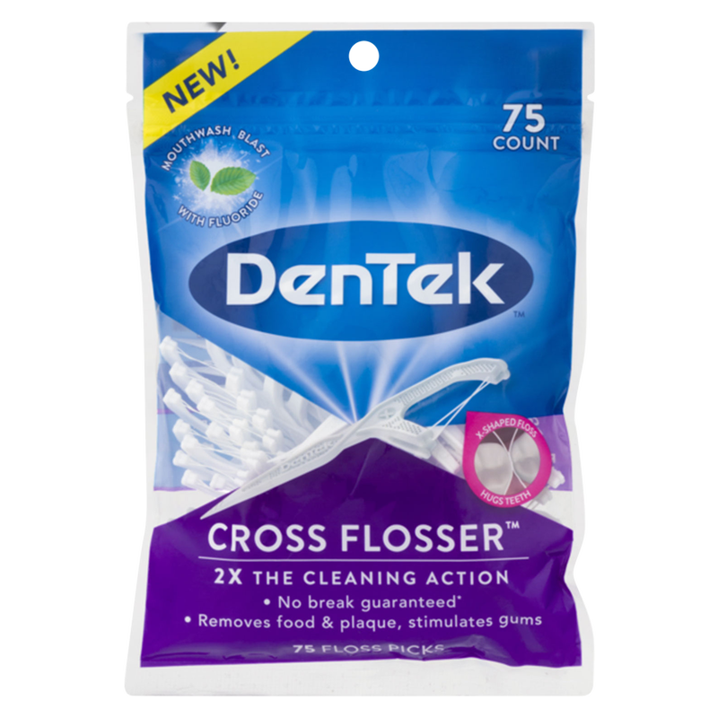 Dentek Cross Flosser 75ct