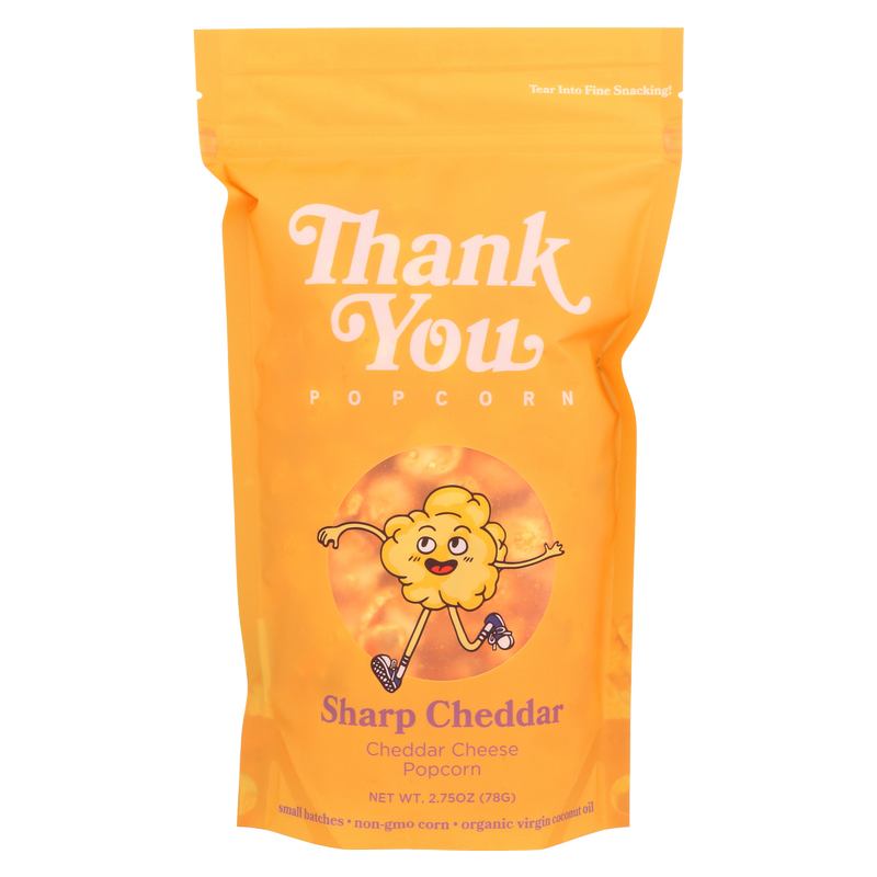Thank You Popcorn Sharp Cheddar Popcorn 2.75oz bag