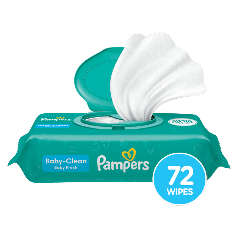 Pampers Complete Clean Unscented Baby Wipes Pouch 72ct