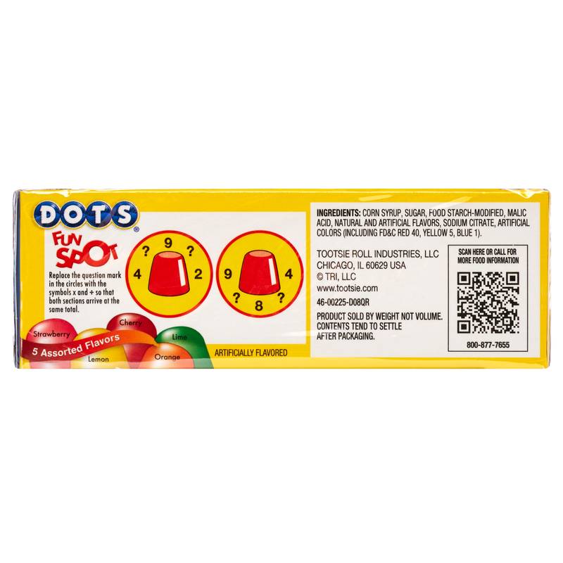 Dot's Assorted Fruit Flavored Gumdrops 2.25oz
