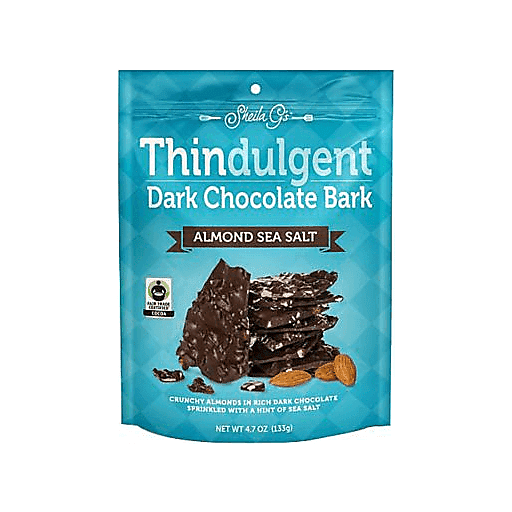 Sheila G's Thindulgent Dark Chocolate Almond Sea Salt Bark 4.7oz