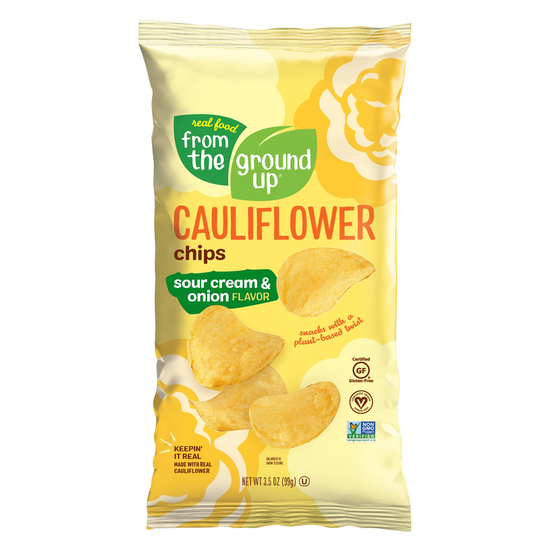 From the Ground Up Sour Cream & Onion Cauliflower Potato Chips 3.5oz