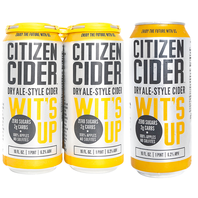 Citizen Cider Wit's Up 4pk 16oz 6.2% ABV