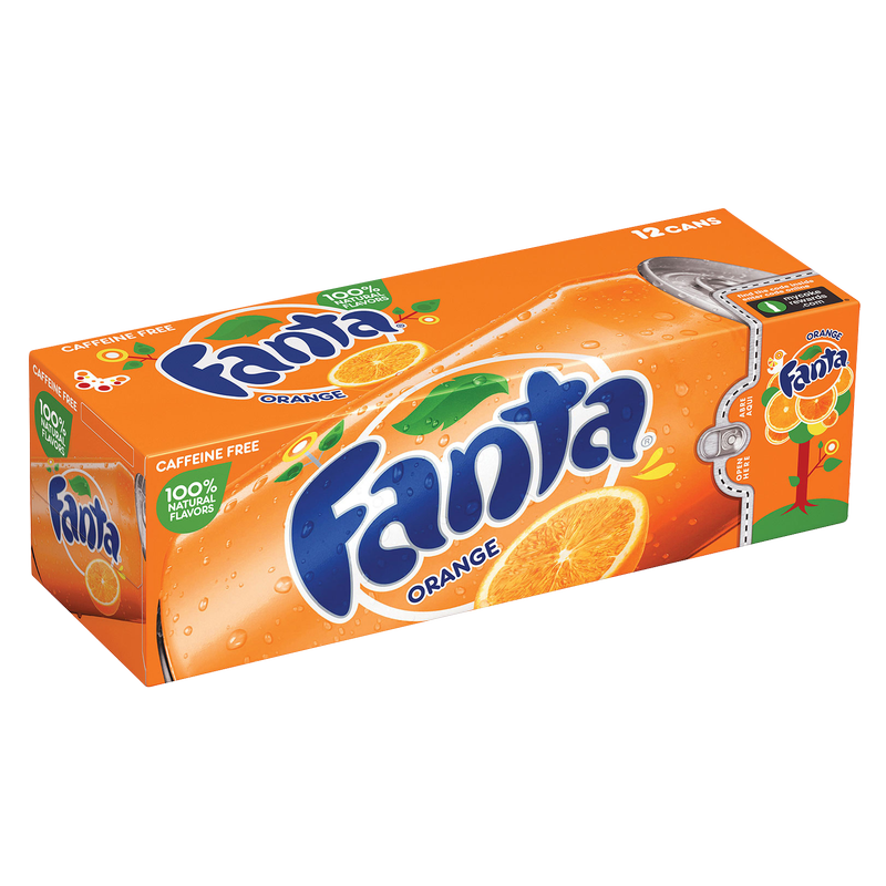 Fanta Orange Soda 12pk 12oz Can