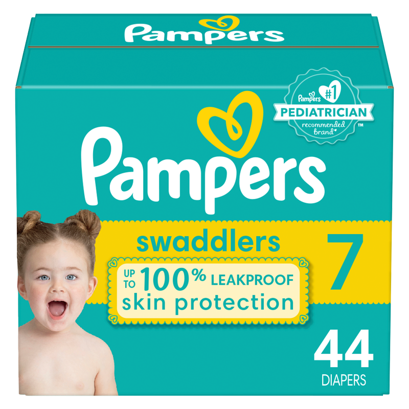 Pampers Swaddlers Size 7 Super Pack 44 ct