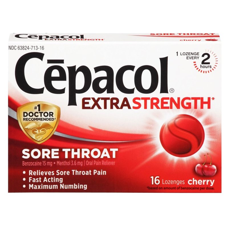 Cepacol Extra Strength Lozenges Cherry 16ct