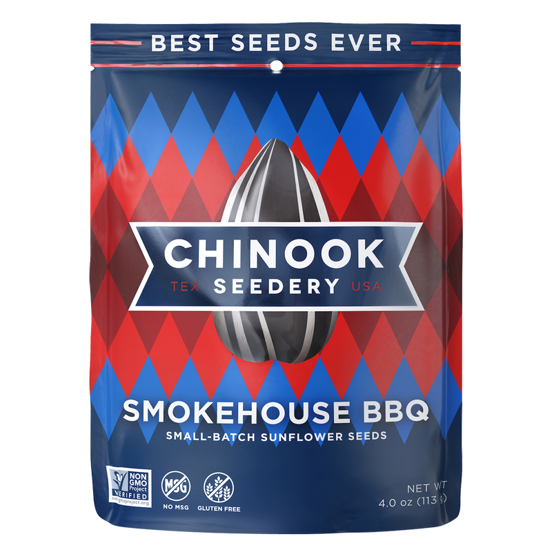 Chinook Seedery Smokehouse BBQ Sunflower Seeds 4oz