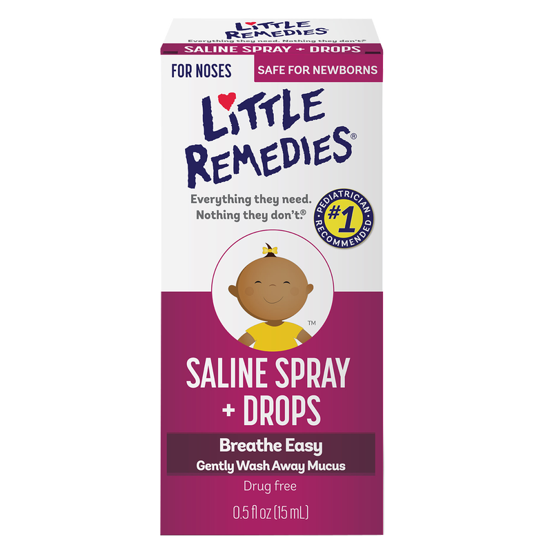 Little Remedies Saline Spray & Drops 0.5oz