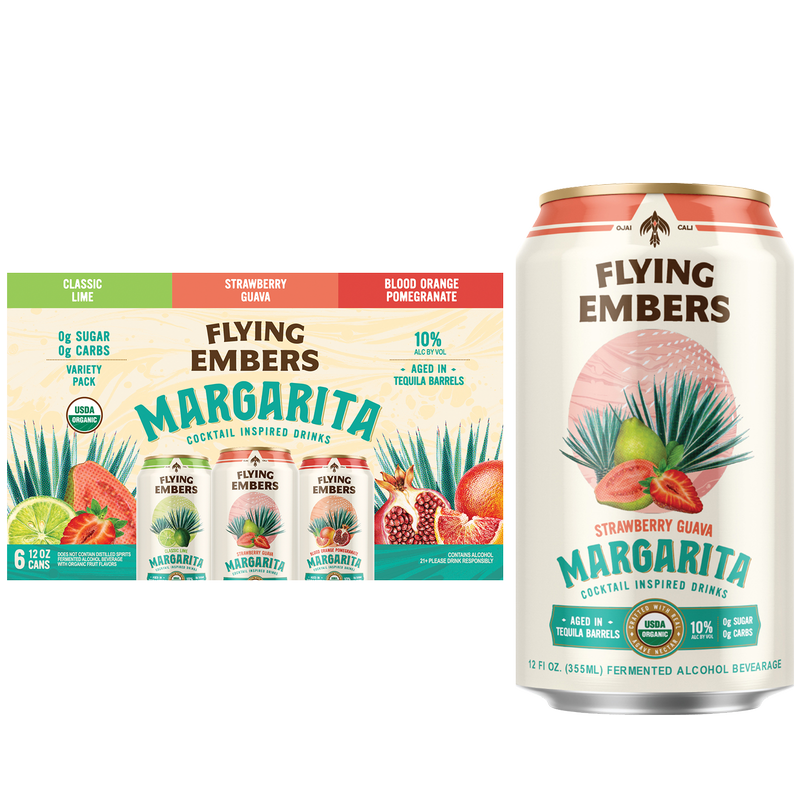 Flying Embers Organic Margarita Variety 6pk 12oz Can 10% ABV