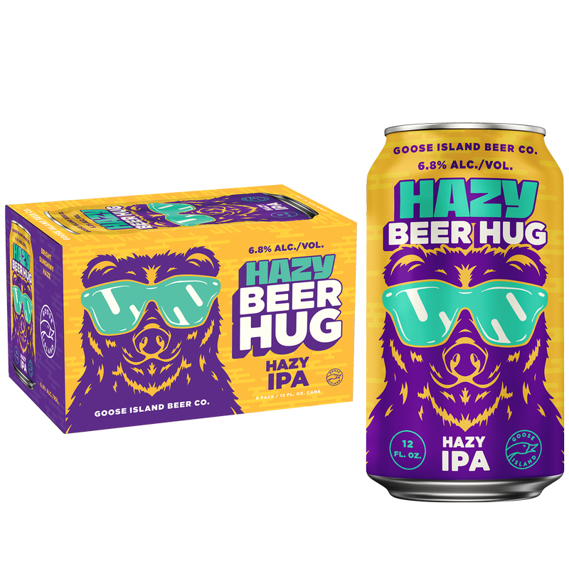 Goose Island Hazy Beer Hug IPA 6pk 12oz Cans 6.8% ABV