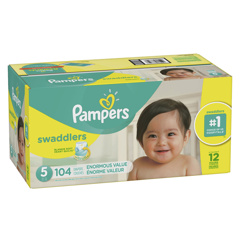 Pampers Swaddlers Diapers 5 (27lbs) 104ct