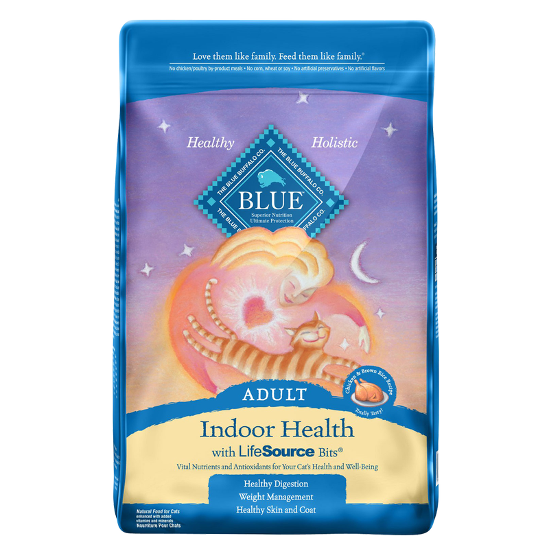 Blue Buffalo Chicken & Brown Rice Adult Indoor Dry Cat Food 7lb