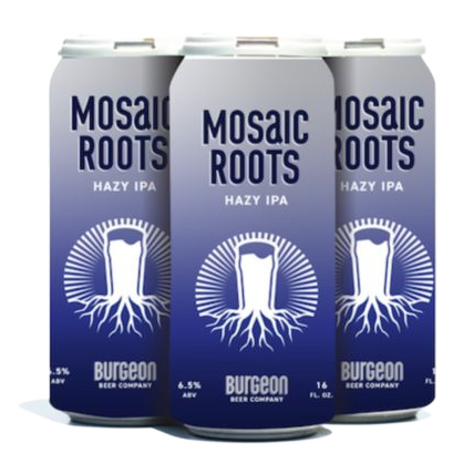 Burgeon Beer Co. Special Release #2 - Mosaic Roots Hazy IPA 4pk 16oz