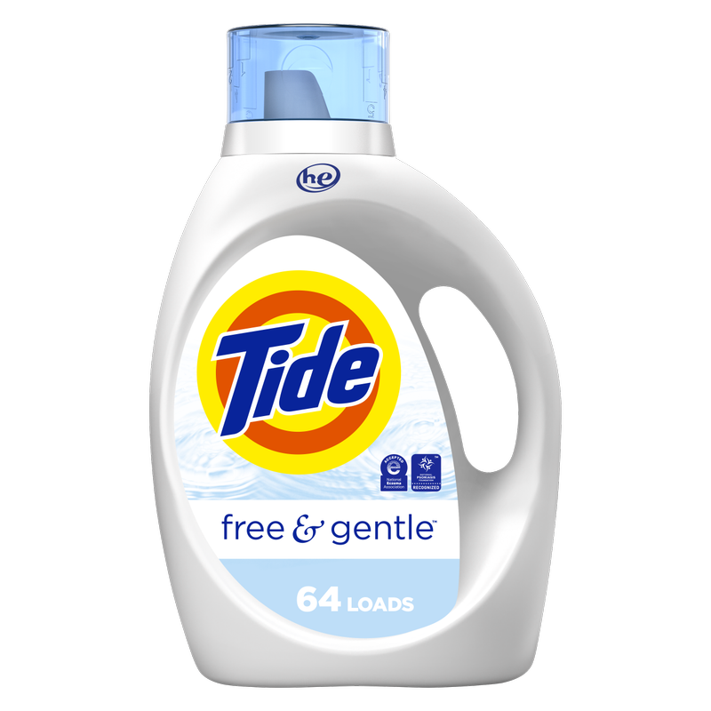 Tide Free & Gentle Liquid Laundry Detergent HE Compatible 92oz
