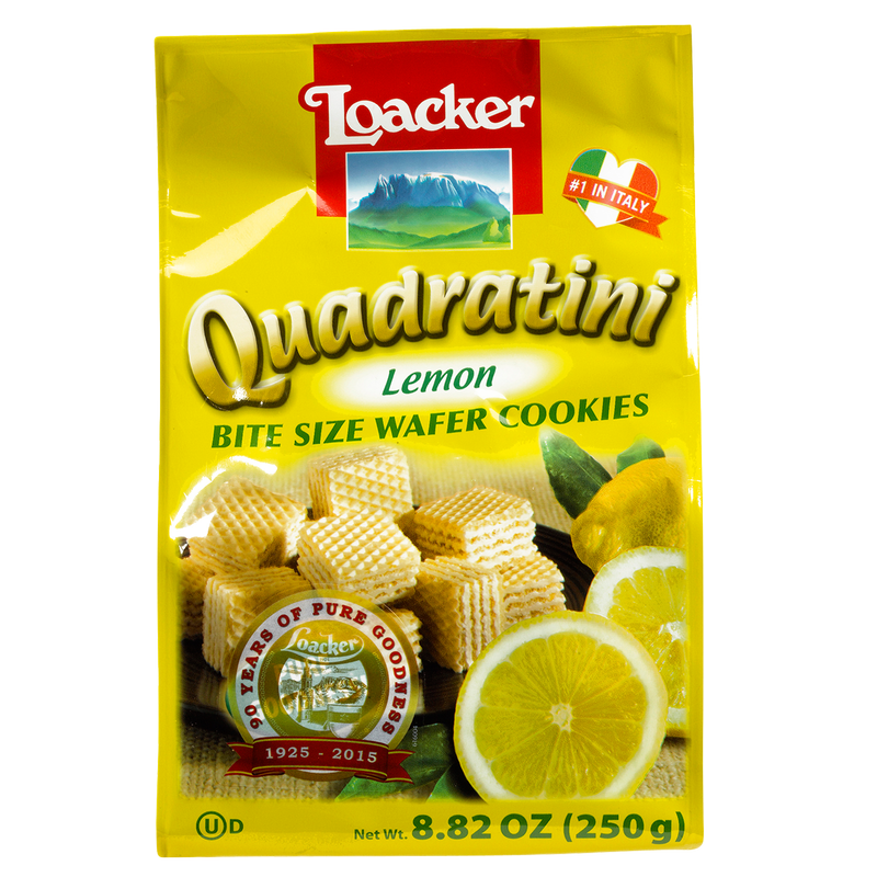 Quadratini Lemon Bite Size Wafer Cookies 8.82oz