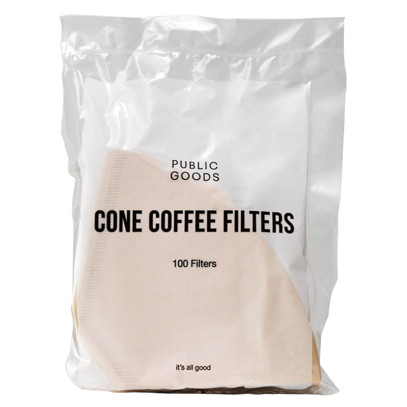 Public Goods Coffee Filter Cones 100ct