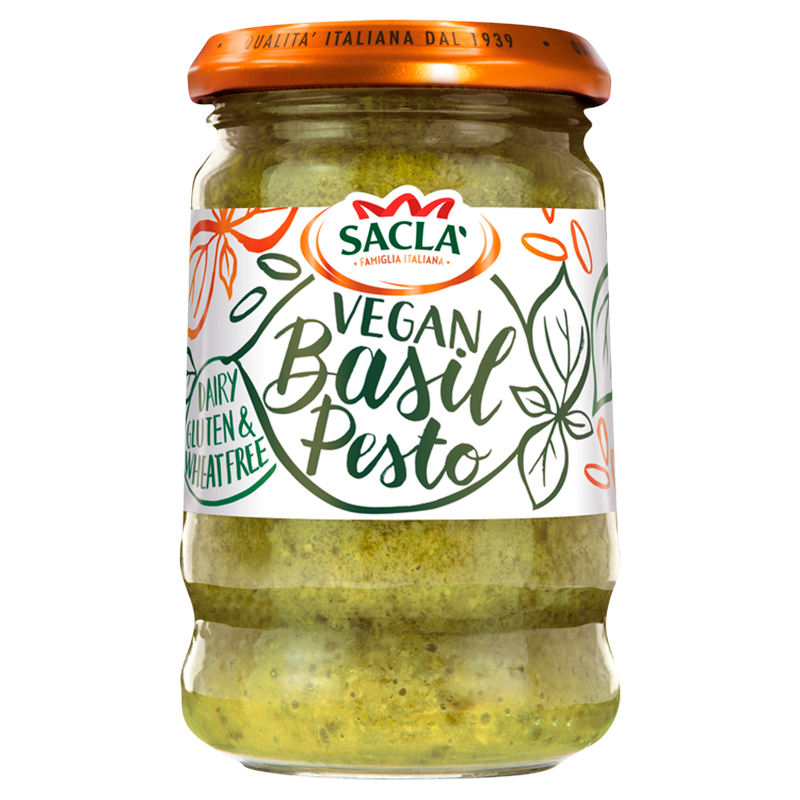 Sacla Vegan Basil Pesto, 190g