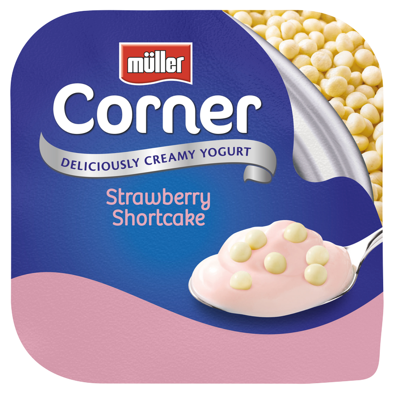 Muller Corner Strawberry Shortcake Yoghurt, 124g