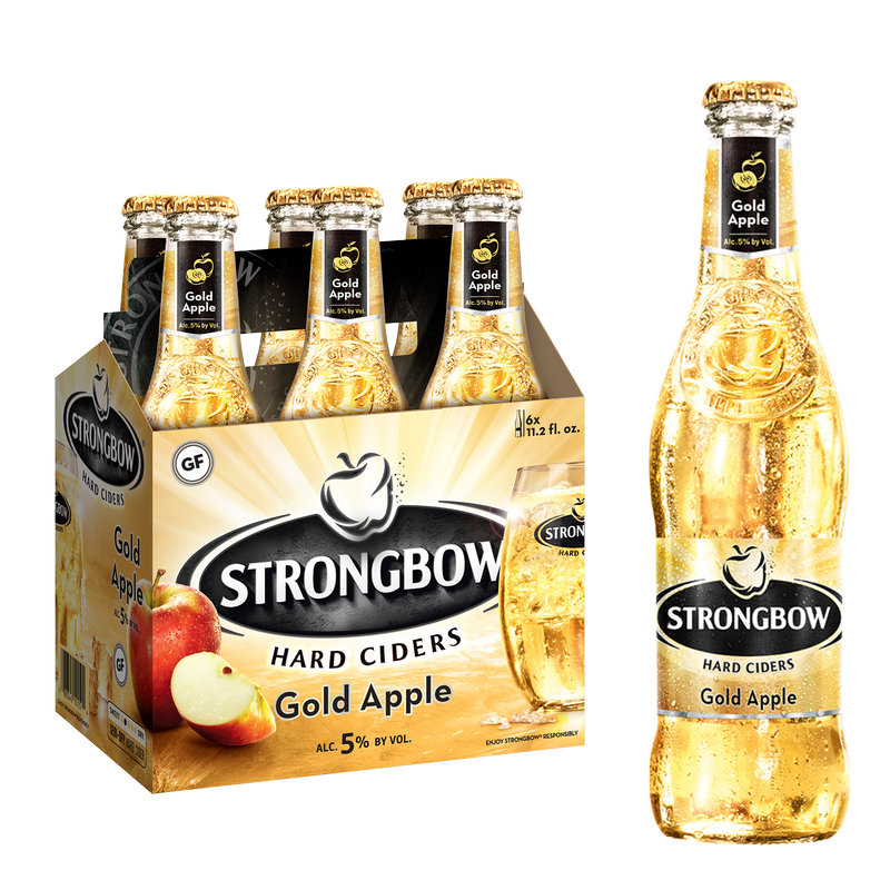 Strongbow Gold Apple 6pk 12oz Btl 5.0% ABV