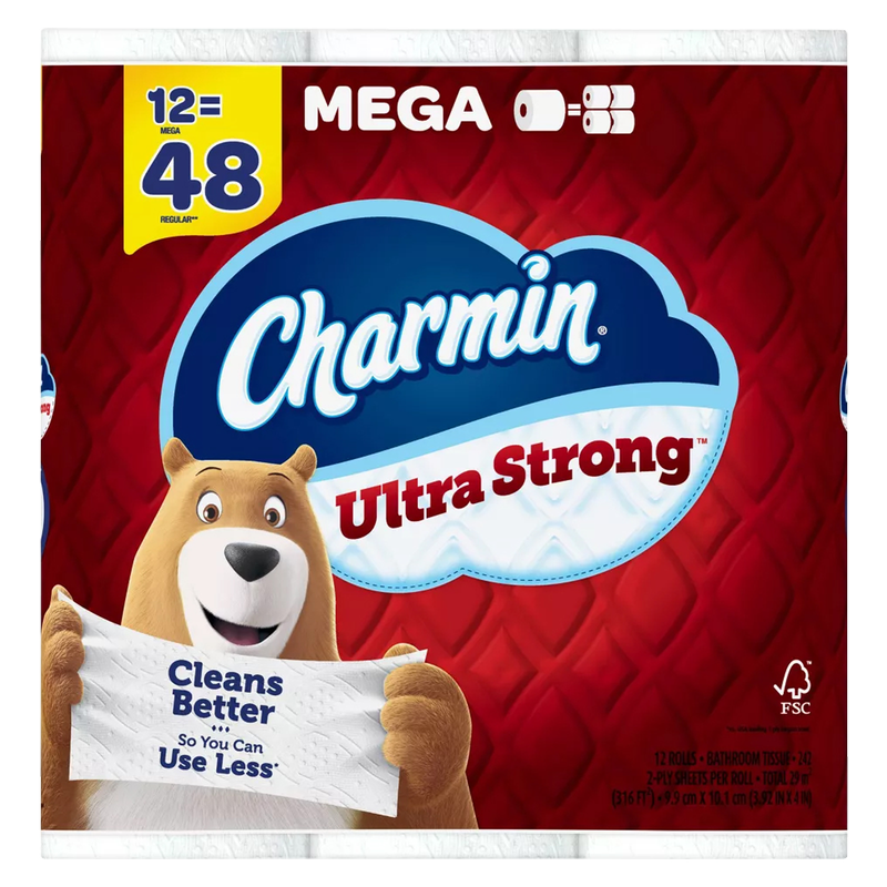 Charmin Ultra Strong Mega Rolls 12pk