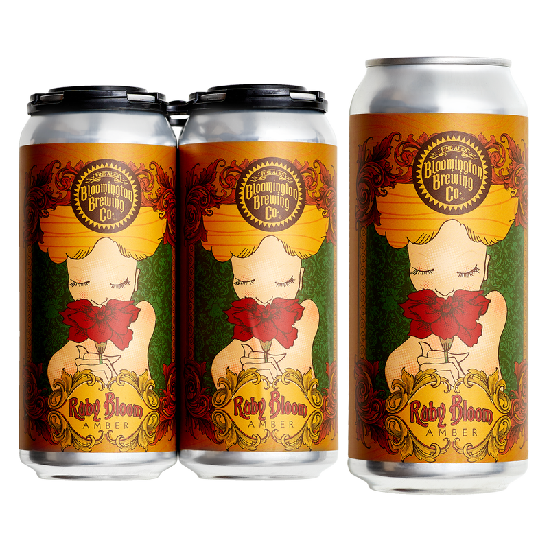 Bloomington Brewing Co. Ruby Bloom Amber Ale 4pk 16oz Cans 6.0% ABV