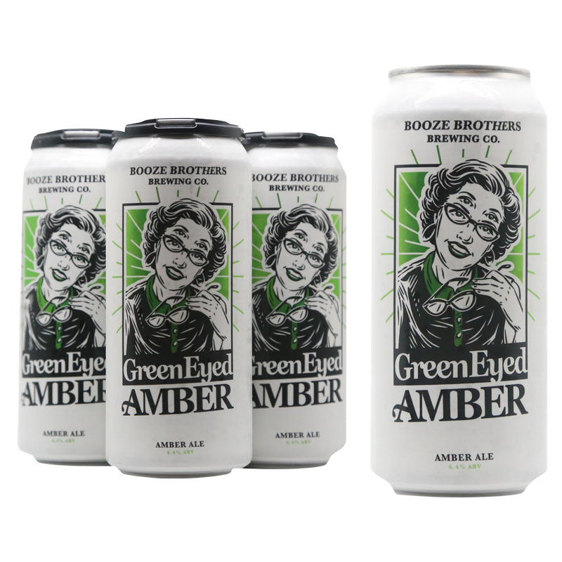 Booze Brothers Brewing Co. Green Eyed Amber 4pk 16oz