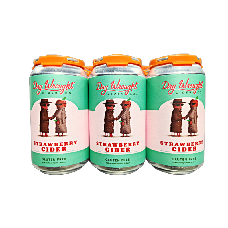 Dry Wrought Cider Strawberry Cider 6pk 12oz Can 5.5% ABV