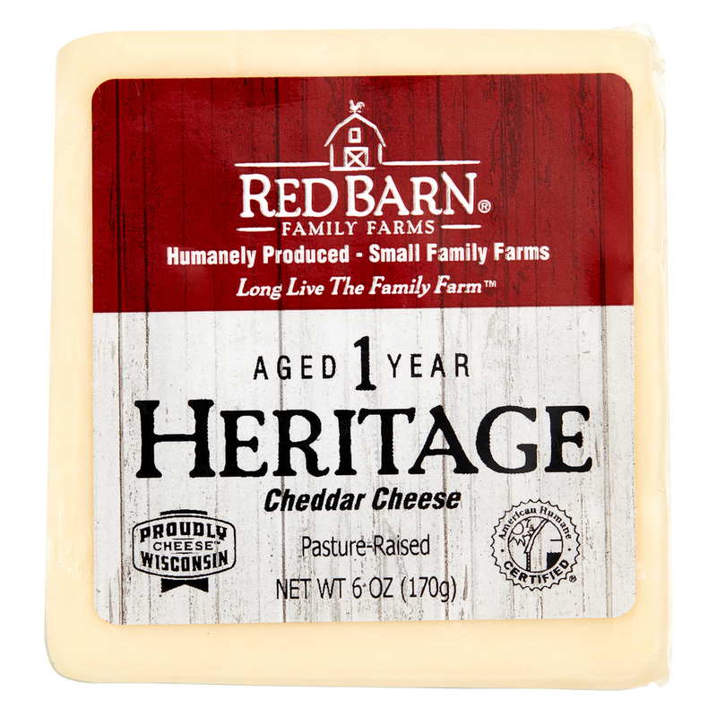 Red Barn Heritage White Cheddar Aged 1 Year 6oz