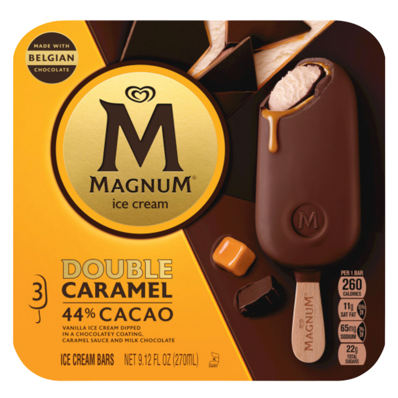 Magnum Double Caramel Ice Cream Bar 3ct