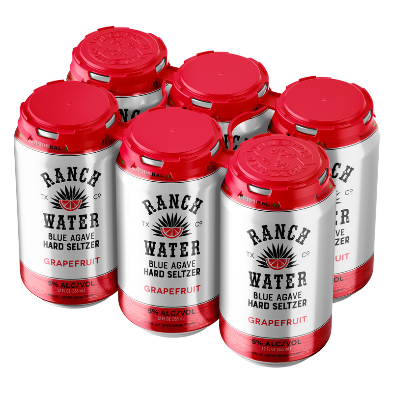 The Texas Ranch Water Co. Grapefruit Hard Seltzer 6pk 12oz