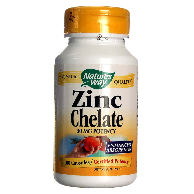 Nature's Way Zinc Chelate 30 mg 100ct