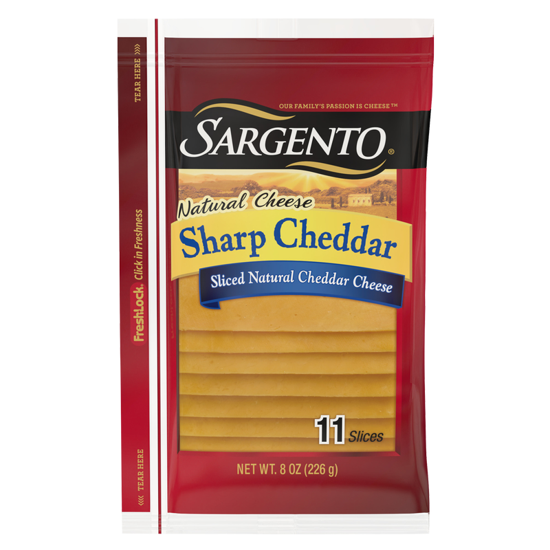 Sargento Natural Sharp Cheddar Cheese Slices - 11ct/8oz