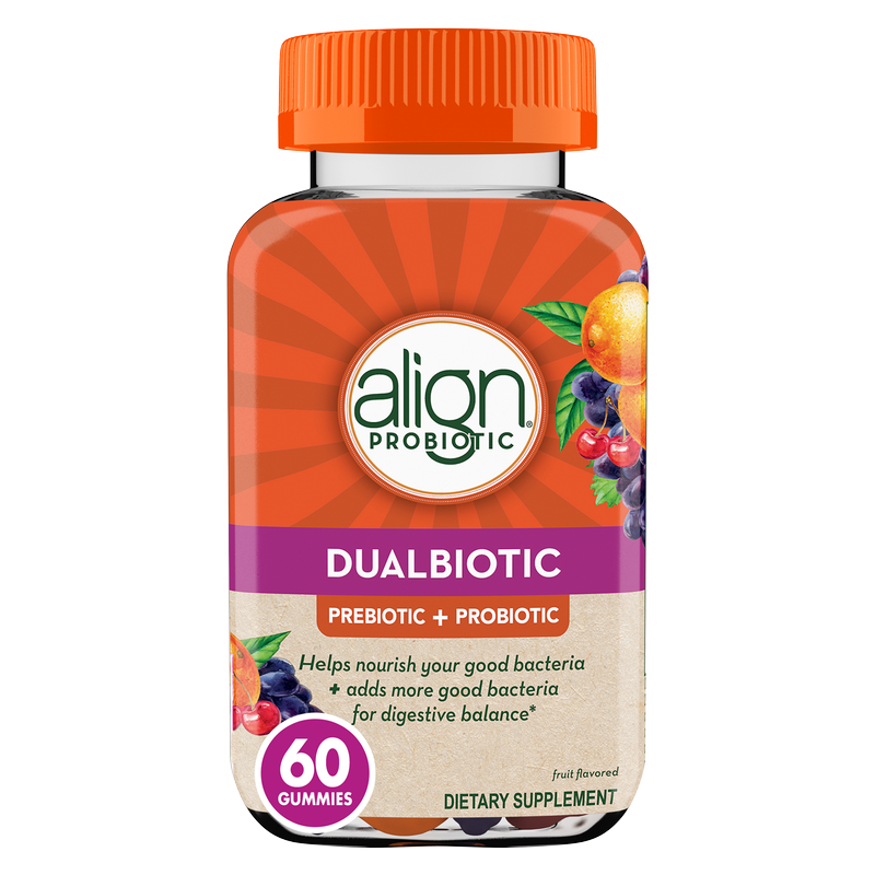 Align DualBiotic, Prebiotic + Probiotic 60 Gummies