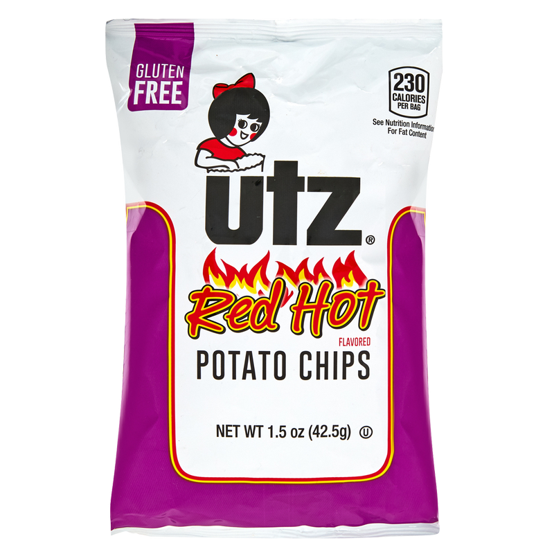 Utz Red Hot Potato Chips 1.5oz