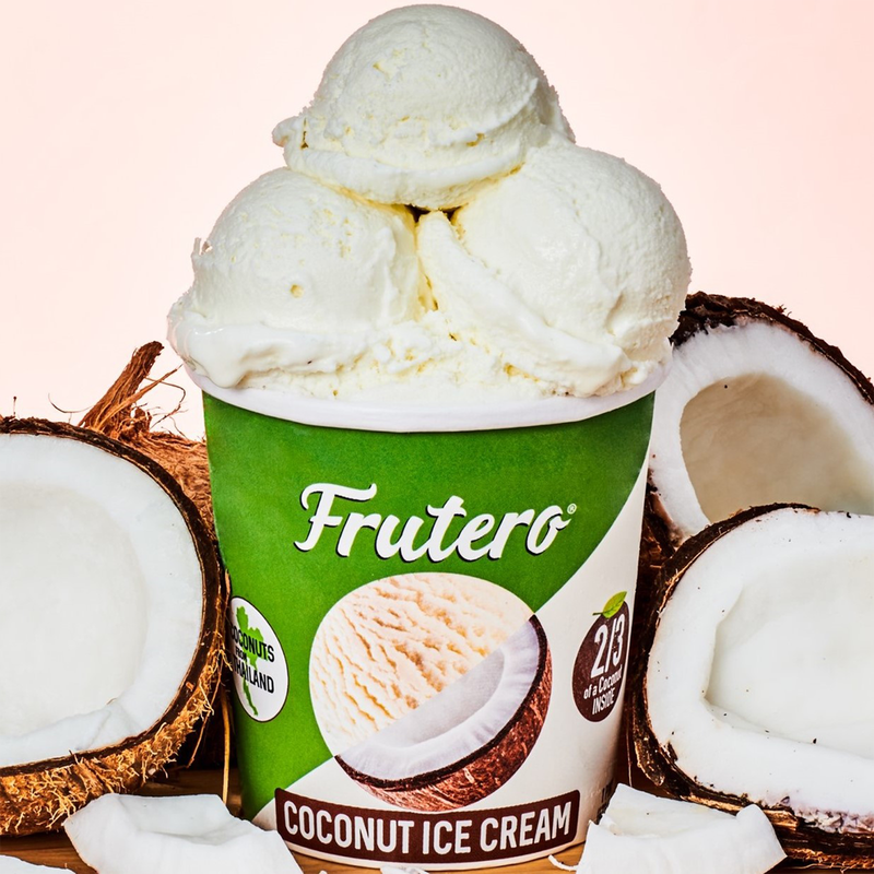Frutero Coconut Ice Cream Pint 16oz