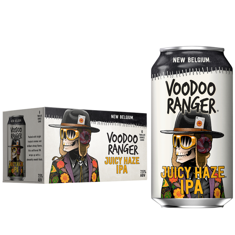 New Belgium Voodoo Ranger Juicy Haze IPA 6pk 12oz Can 7.5% ABV