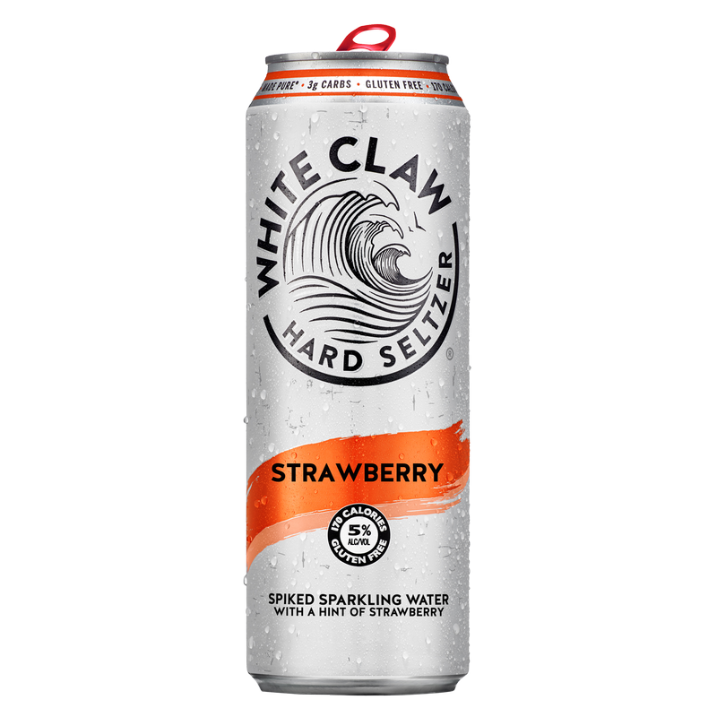 White Claw Strawberry Single 19.2oz Can 5% ABV
