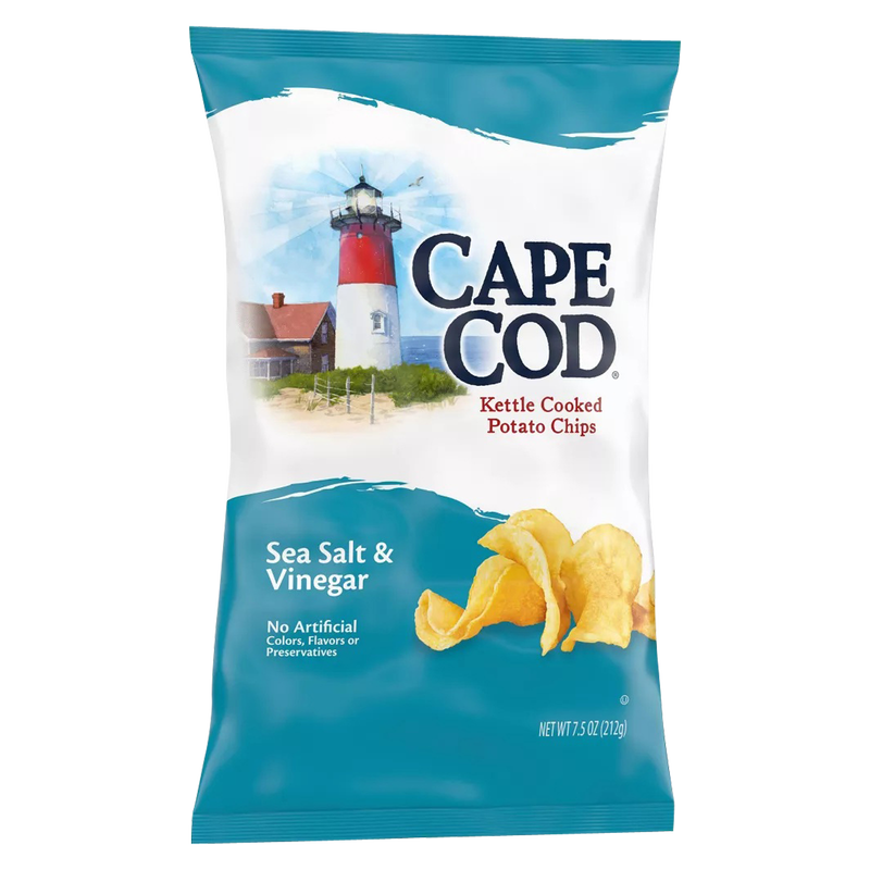 Cape Cod Sea Salt & Vinegar Kettle Cooked Potato Chips 7.5oz