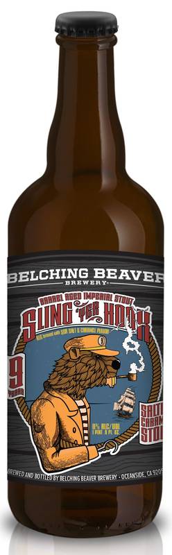 Belching Beaver Sling Yer Hook Barrel-Aged Stout 500ml