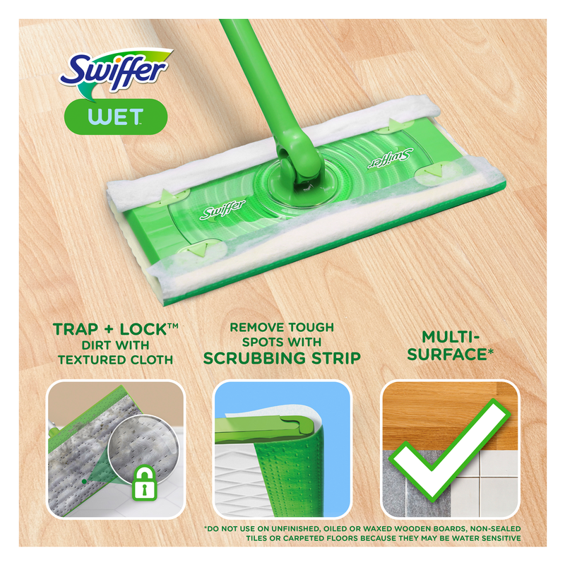 Swiffer Sweeper Wet Sweeping Cloths 24ct Cleaning fast delivery by